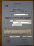 Certyfikat Kompetencji Zawodowych