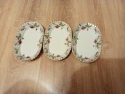 Półmisek owalny Chodzież Iwona złota Róża 3 sztuki 