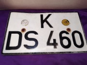 stara tablica rejestracyjna blacha niemiecka 85r oryginał 33,5/20,3 