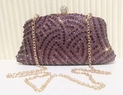 Torebka z kryształkami wizytowa glamour