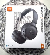 Czarne słuchawki bezprzewodowe JBL Tune 500BT bluetooth