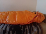 Śpiwór puchowy Black Snow 1000g nieużywany