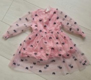 Sukienka tiulowa w kokardki So Cute | Rozmiar 74 (wypada 62/68)