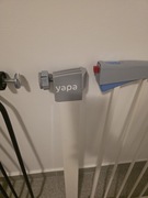 Biała Bramka Dziecięca YAPA rozporowa