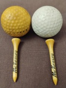 Kołek kołki piłeczki do golfa vintage zestaw
