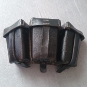 Ładownica Mauser 98k - skóra, czarna, oryginał