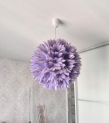 Lampa wisząca fiolet Kwiaty kula design floral 