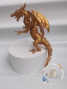Figurki z masy cukrowej złoty smok  ręcznie robione na zamówienie 