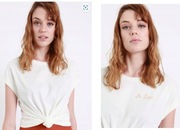 P0R118 PIMKIE__MQ3 T-SHIRT NAPIS BASIC__XL