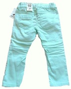 C&A Spodnie rurki bawełna strecz 92/98(2L)mięta WYPRZEDAŻ