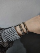 Bransoletki 2 sztuki Stal nierdzewna Zestaw Biżuteria damska