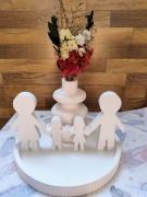 Zestaw dekoracyjny rodzina. Prezent dekoracja ozdoba 