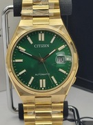 Citizen Tsuyosa Automatic – Złoty Zegarek Męski z Zieloną Tarcza – Nowy!