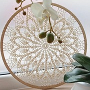 Łapacz snów, szydełkowany ręcznie