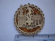 Magnes na lodówkę - 337g. GDAŃSK Bursztyny