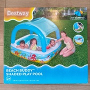Bestway Beach Buddy Basen dmuchany zacieniony z daszkiem 140x140 cm 