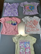 Super Zestaw Tylko Markowe Koszulki 80-86 Jak Nowe Disney 5 szt