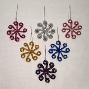 I138 Ozdoby świąteczne Boże Narodzenie Handmade Rękodzieło zestaw 6 szt.