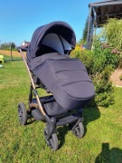 Wózek dzieciecy czarny tako baby 2w1 gondola spacerówka złoty miedziany