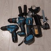 Zestaw narzędzi GISAM Wkrętarka, Szlifierka, akumulator OKAZJA