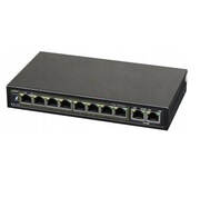 SWITCH POE PULSAR S108 10-PORTÓW (8xPoE + 2xUPLINK)