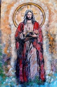 Obraz Jezus Pamiątka Chrztu, Komunii, Bierzmowania 30x20x2 cm