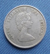 Moneta Karaiby Wschodnie 25 centów 1989 Elżbieta II 