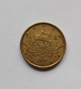50 eurocentów , Włochy, 2002r, stan b.dobry