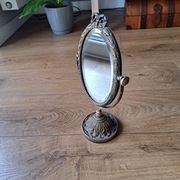 Stare lustro stojące vintage, wysokość 32 cm