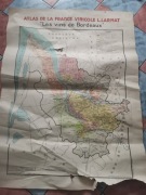 Stara mapa Francja Bordeaux  1943 