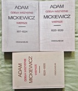 Adam Mickiewicz Dzieła Wszystkie Wiersze tom 1,2,3 * Pan Tadeusz