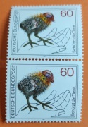 Niemcy DB znaczki 1981 # 1102** Pisklę Łyski dwójka pionowa 