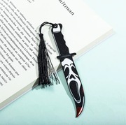 Zakładka do książki „Scream” – nóż z twarzą , horror Krzyk