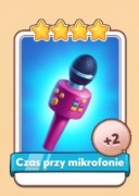 Czas przy mikrofonie karta Coin Master