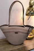 Torebka,kosz handmade ze sznurka bawełnianego 