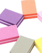 Mini bloczki pilniki do paznokci 6szt kolorowe