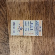 Bilet ZTM komunikacji miejskiej Białoruś kresy Mińsk lata 2016