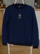 Sweter męski firmy Hugo Boss granat Wełna rozmiar XL