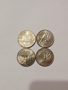 Zestaw 4 monet 2 zł 