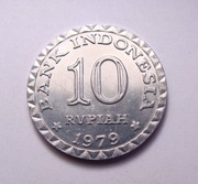 Indonezja 10 rupii 1979 Okolicznościowa! FAO PIĘKNA!