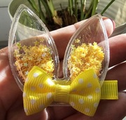 2szt spinki do włosów króliczki Wielkanoc wiosna handmade