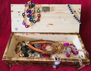 Skrzynka drewniana. HANDMADE. lakierowana z zamkiem