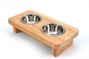 Miska drewniana dla psa kota