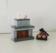 Lego Moc kominek z węglarką na drewno