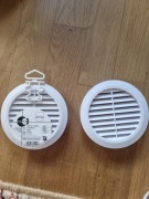 Kratka wentylacyjna OKRĄGŁA 100 mm biała EQUATION