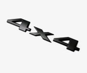 Napis 4X4 - Czarny, Metalowy