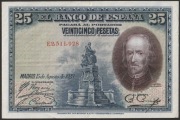 Hiszpania 25 peset 1928 - de la Barca - E2,5