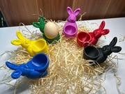 Zajączki wielkanocne - stojaki na jajka - zestaw 6 sztuk