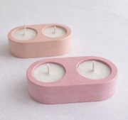 Rękodzielo świeczki tealight sojowe rózne kolory Świecznik ręcznie wykonany