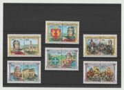 Znaczki Tuvalu na karcie wysylkowej.